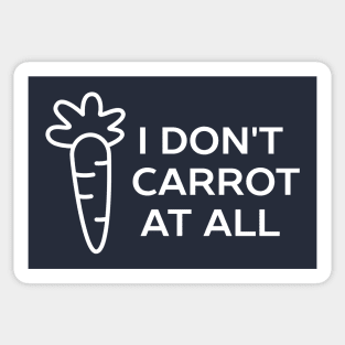 Funny Introvert Carrot Pun T-Shirt Sticker